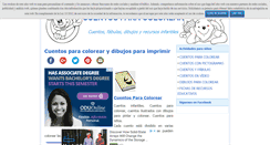 Desktop Screenshot of cuentosparacolorear.com